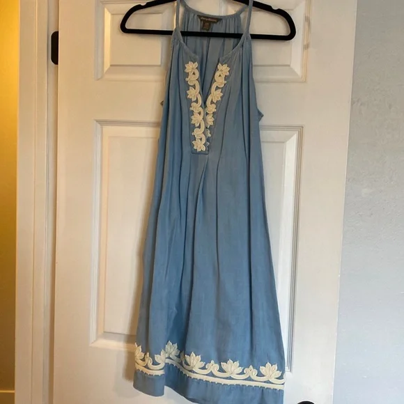 tommy bahama embroidered dress Tommy Bahama Womens Indigo Cove Embroidered Midi Dress – ShopCGX main image 1